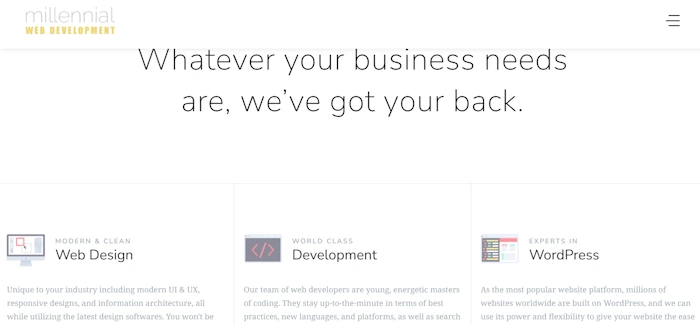 Millennial Web Development