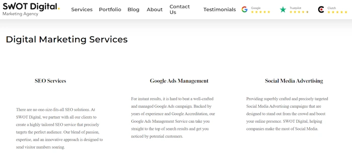 Top 10 SWOT Digital Marketing Agency Alternatives in 2025