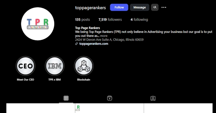 Top Page Rankers