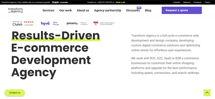 Top 10 Transform Agency Alternatives  Competitors in 2025