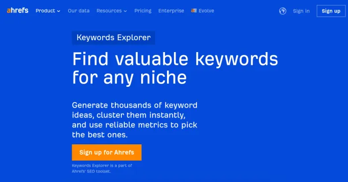 Ahrefs Keywords Explorer