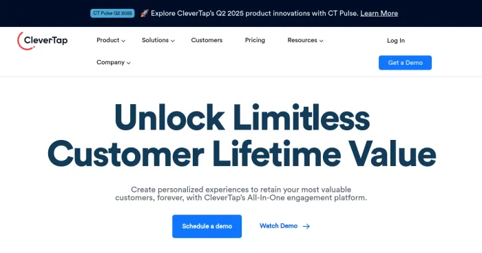 Top 10 CleverTap Alternatives  Competitors in 2025