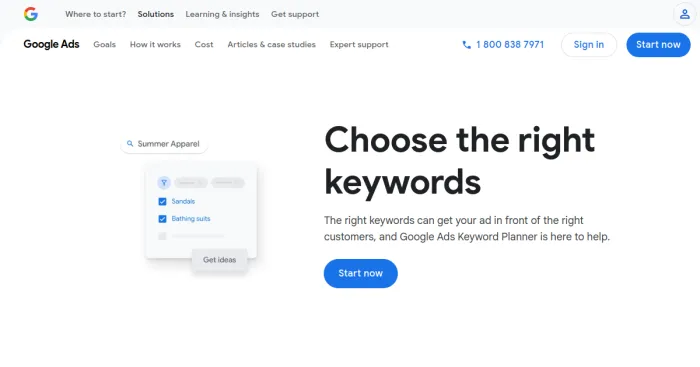 Google Keyword Planner