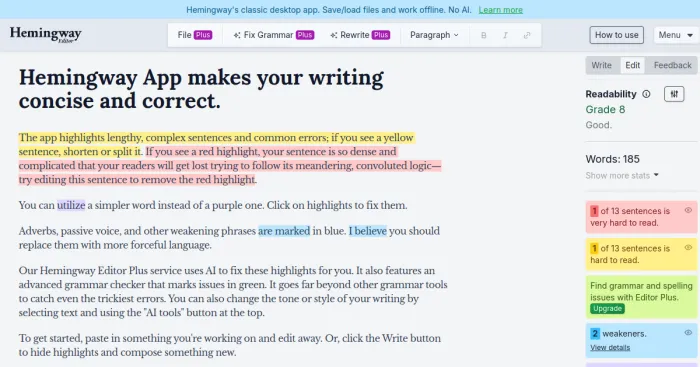 Hemingway Editor