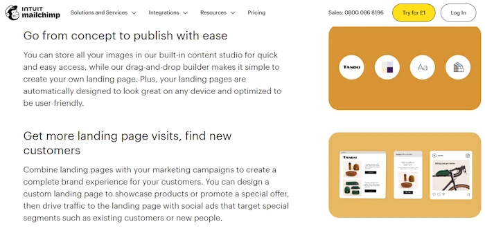 Mailchimp Landing Pages