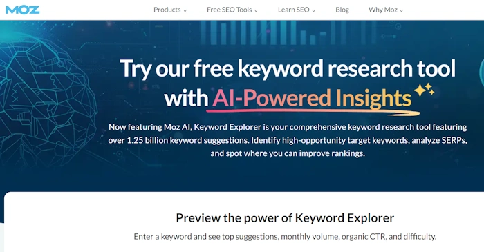 Moz Keyword Explorer