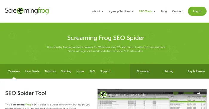 Screaming Frog SEO Spider