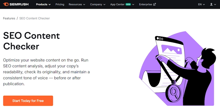 SEMrush Content Analyzer