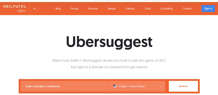 Ubersuggest