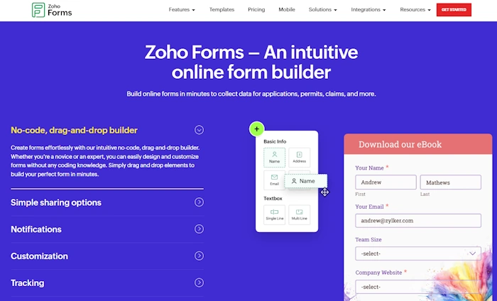 Zoho Forms