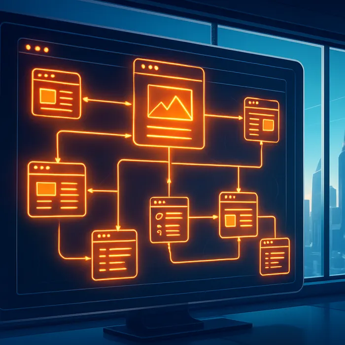 Internal linking map created by AtOnce's SEO experts