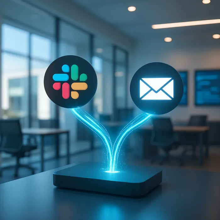 Slack communication between AtOnce experts and clients