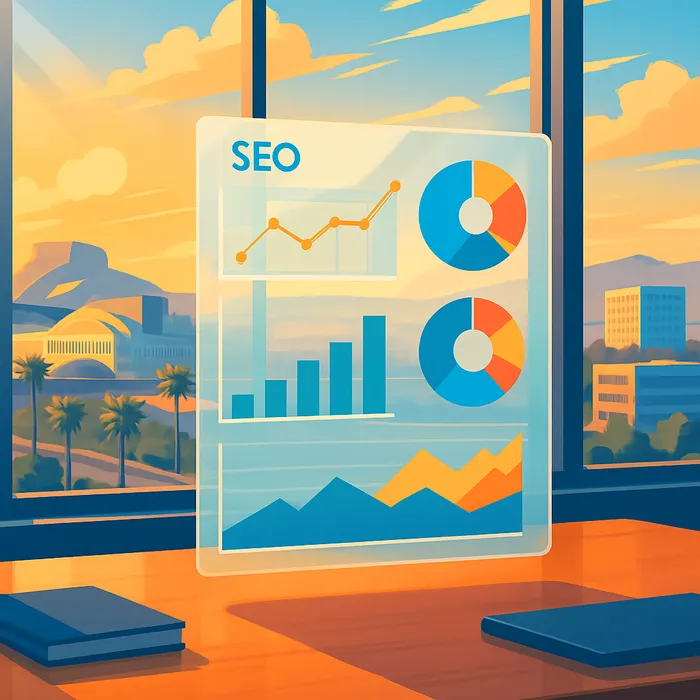 Monthly SEO reporting dashboard