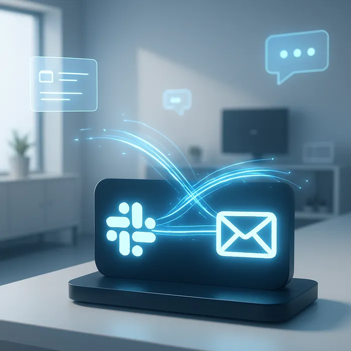 Slack and email support icons representing client communication