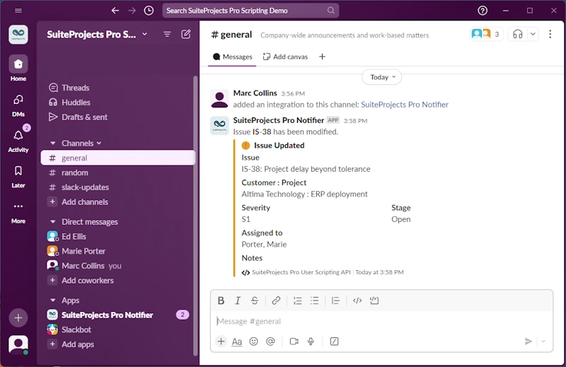 SaaS specific SEO support via Slack and email