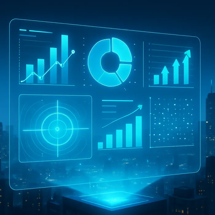 Competitor analysis data on computer screen