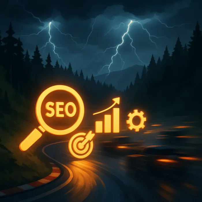Optimized content increasing sales graph