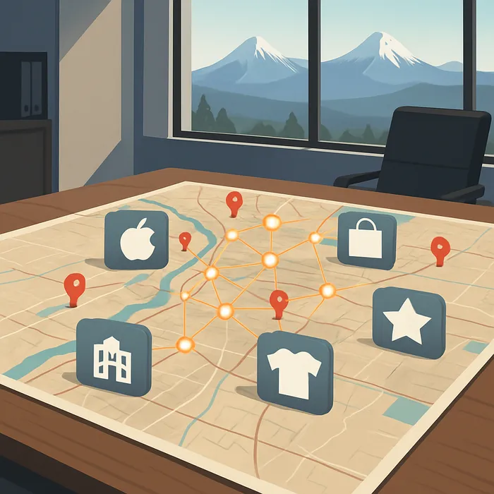 SEO strategy map on whiteboard