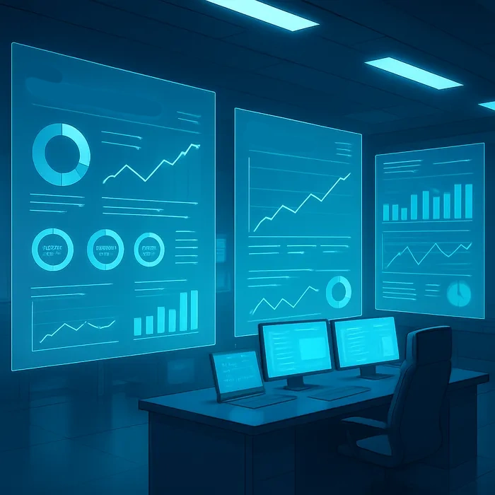 Monthly SEO reporting dashboard showing growth