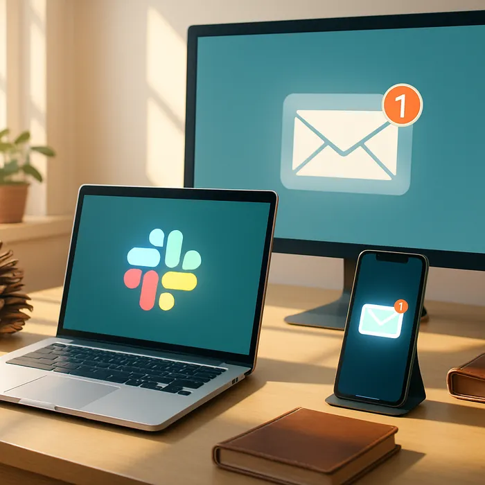 Slack support chat between AtOnce and marketing team