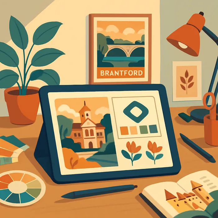 Content writing with original branded images