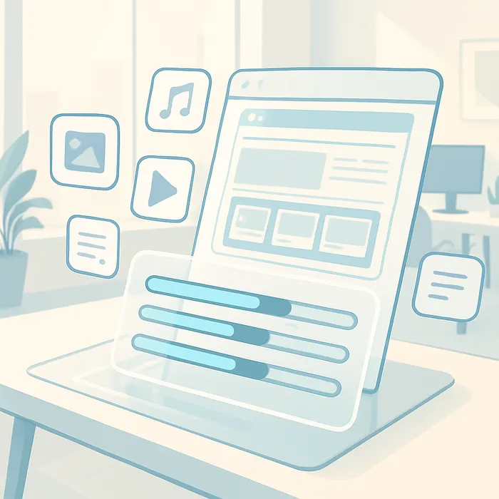 CMS content publishing and upload service