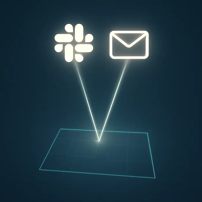 Slack communication between AtOnce marketing team and brand