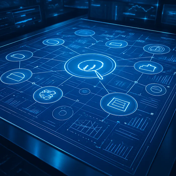 Illustration of SEO strategy planning on computer screen