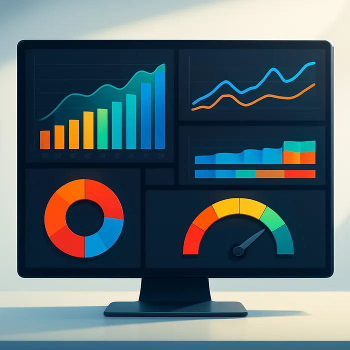 Performance dashboard showing SEO metrics