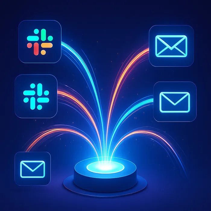 Team communicating in Slack