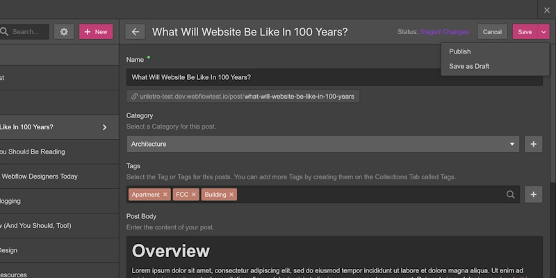 Publishing and Content Management for Cloud SEO