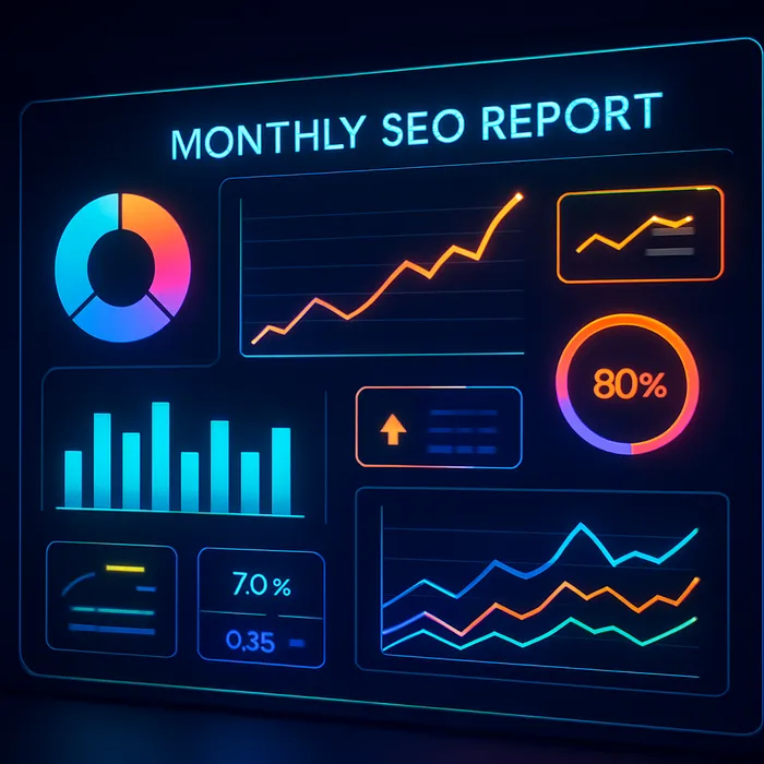 Monthly SEO performance reporting and analysis