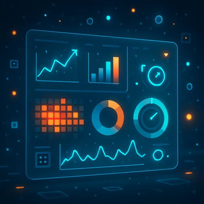 Monthly SEO performance report with charts