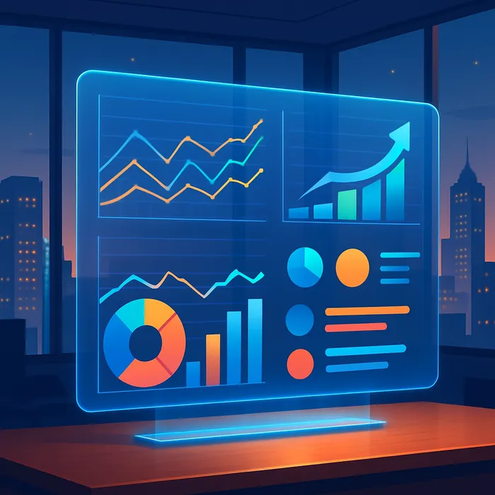 SEO content performance monitoring charts