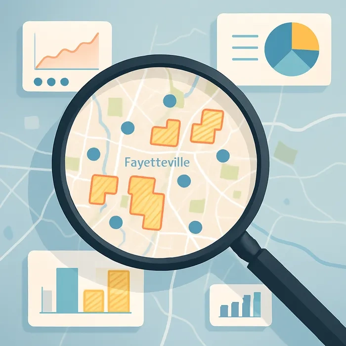 Competitor and content gap analysis report for SEO in Fayetteville Arkansas