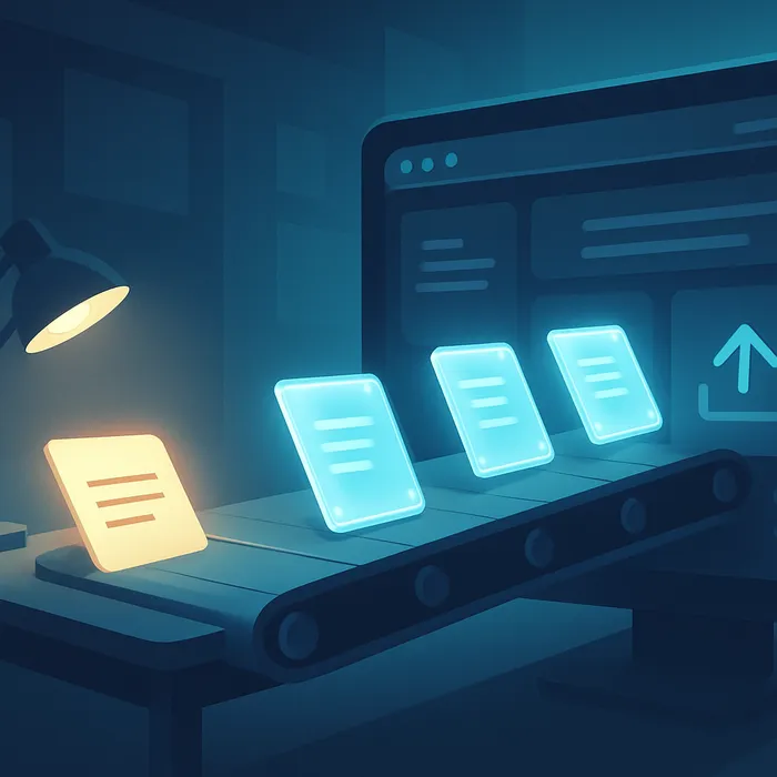 Content publishing process for Frisco SEO content