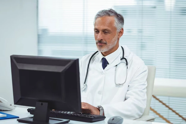 Medical content writers crafting blog articles
