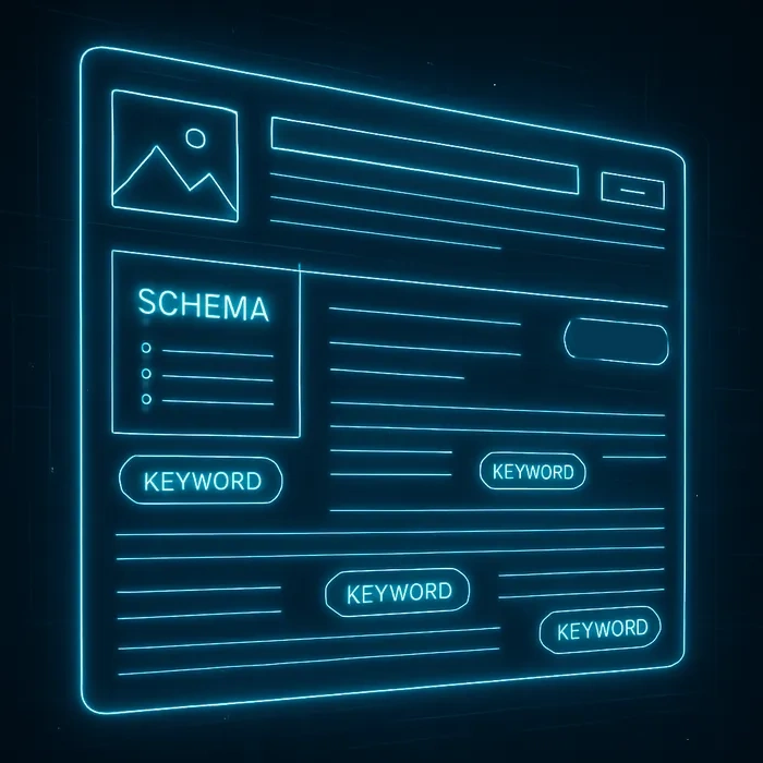 On-page SEO elements being optimized