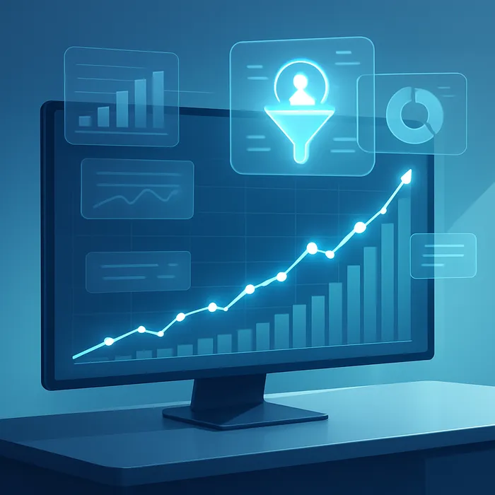 Monthly SEO performance dashboard