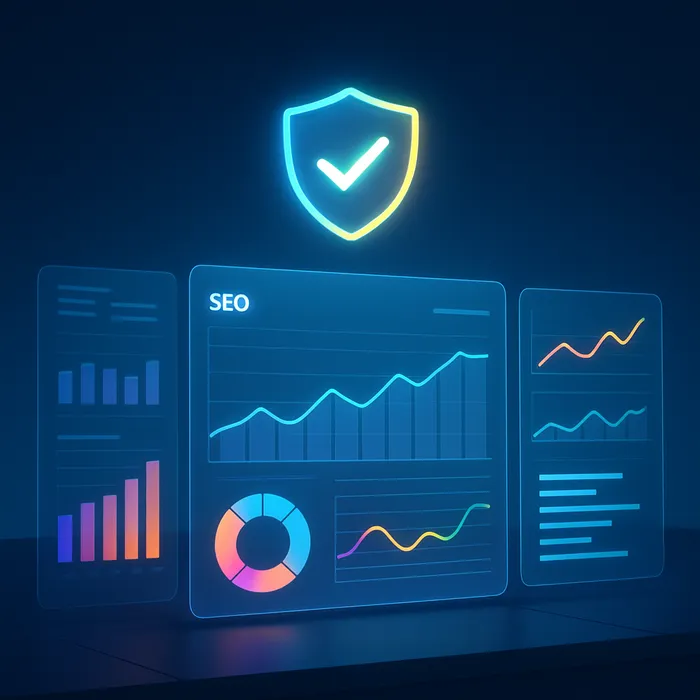 Monthly SEO reporting and performance analysis dashboard