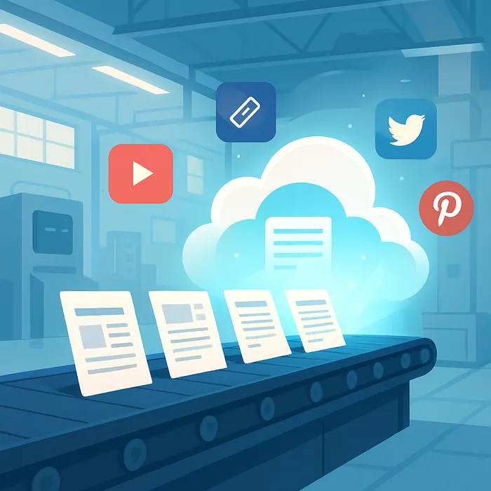 Content publishing workflow with CMS upload