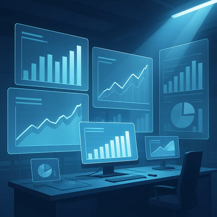Detailed monthly SEO report on computer screen