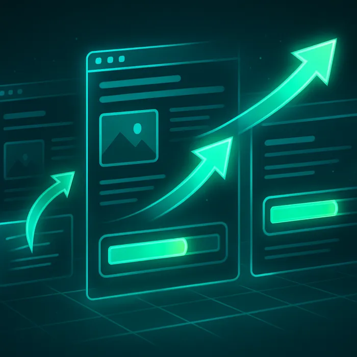 Existing content improvements on laptop screen