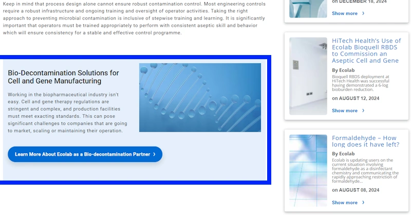 Conversion optimized SEO blog post for manufacturing lead generation