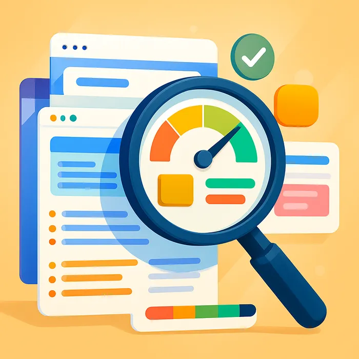 Content audit and competitor analysis documents