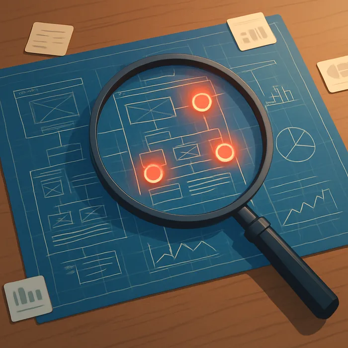 Marketing team reviewing detailed SEO content audit report