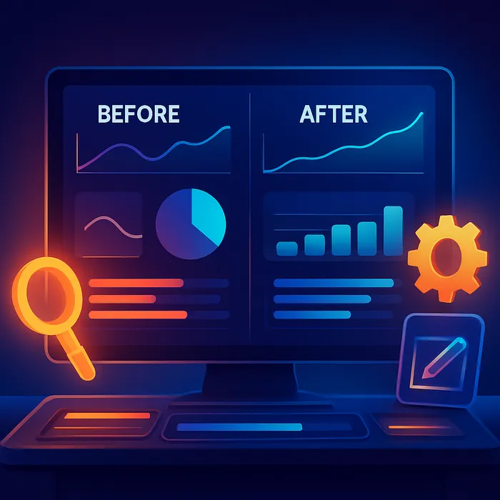 Content specialist optimizing existing blog posts