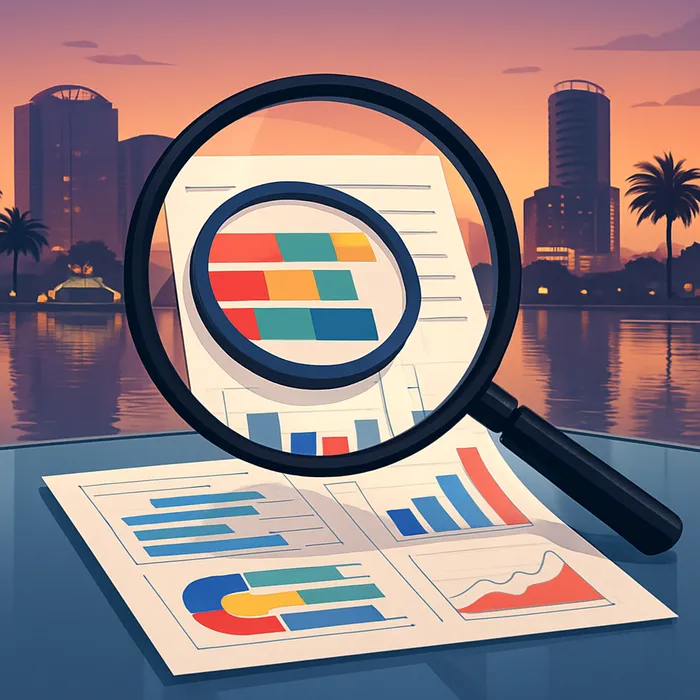 Competitor content gap analysis report for Orlando SEO firm