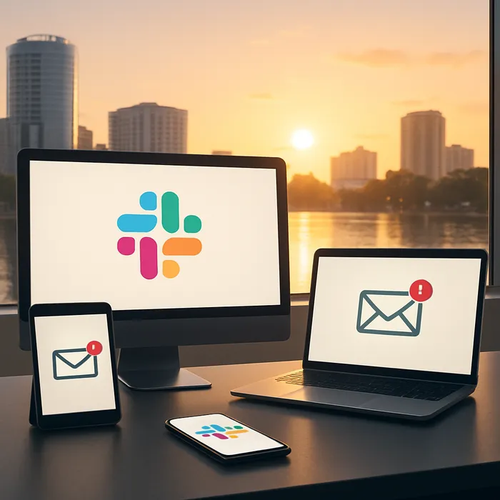 Slack support conversation example for Orlando SEO firm services
