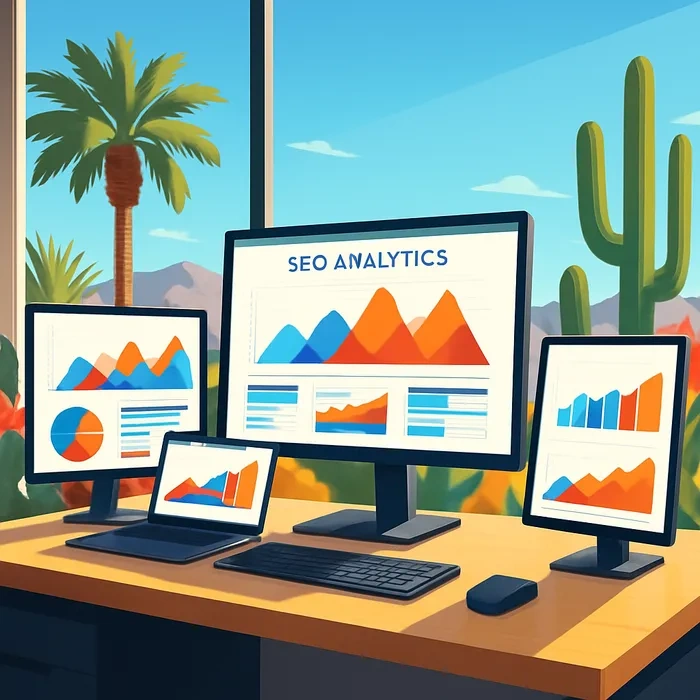 Palm Springs SEO Company offices with marketing team planning